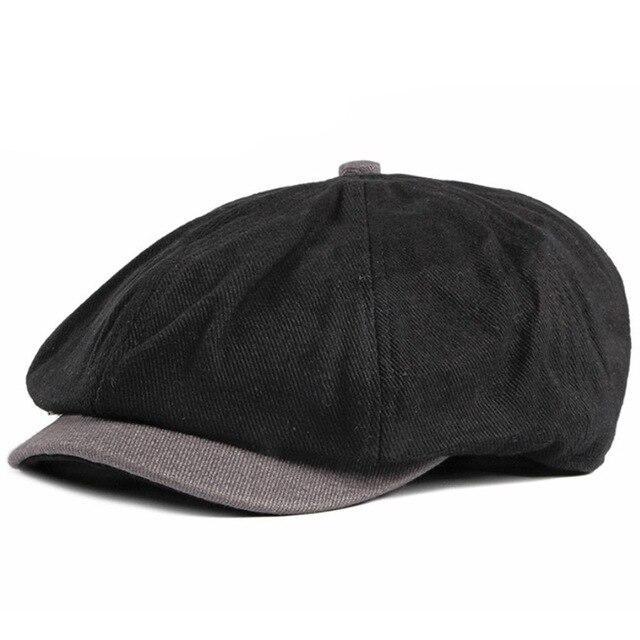 Casquette Gavroche Noir Homme