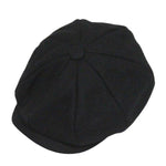 Casquette Gavroche Noire en Laine