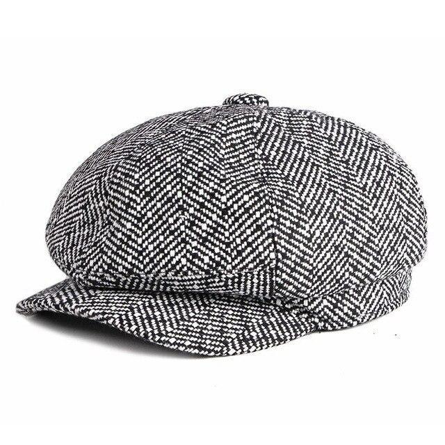 Casquette Gavroche Noire et Blanche