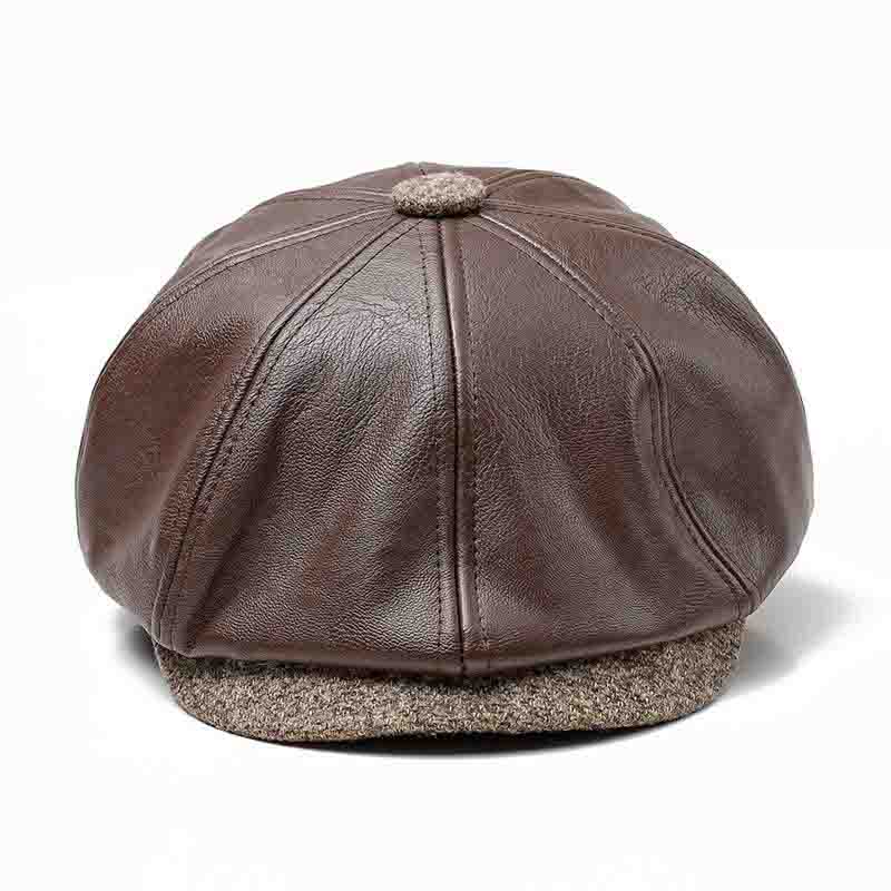 Casquette Gavroche Simili Cuir