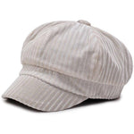 Casquette Gavroche Velours Beige