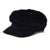 Casquette Gavroche Velours Côtelé Noir