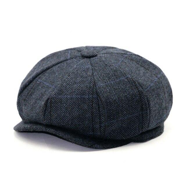 Casquette Harris Tweed Bleue