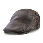 Casquette Imitation Cuir Homme