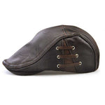 Casquette Imitation Cuir Pour Homme