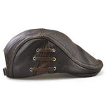 Casquette Cuir Imitation Homme