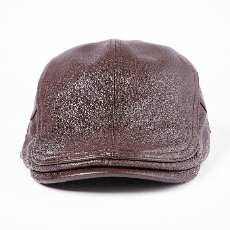 Casquette Plate Italienne Cuir