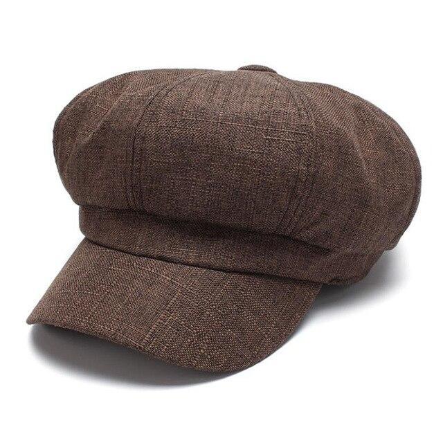Casquette Lin Marron