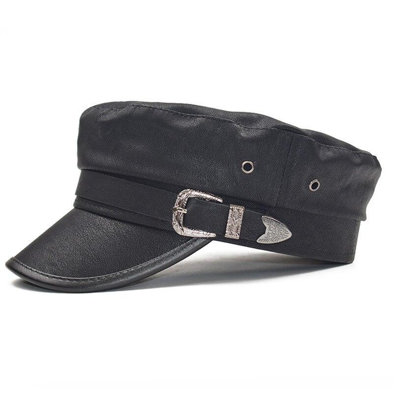Casquette Gavroche Marin Femme Cuir
