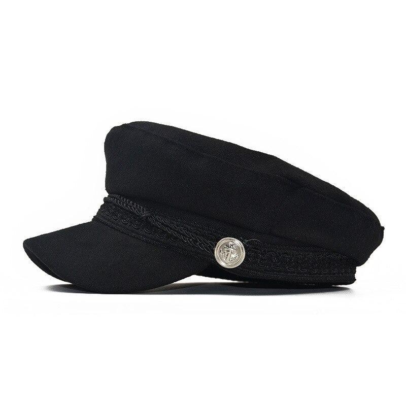 Casquette Gavroche Marin Femme Laine