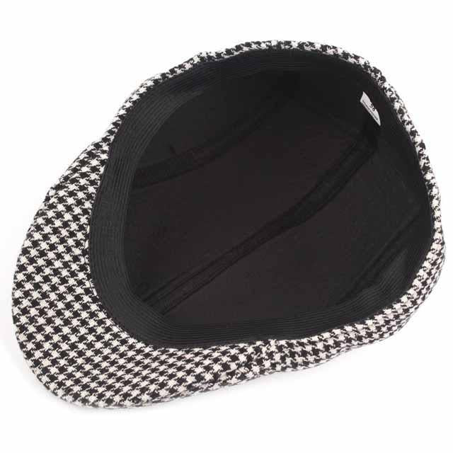 Casquette Plate Pied de Poule