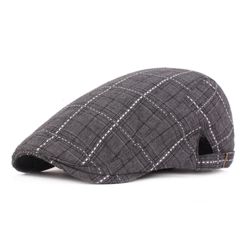 Casquette Plate à Rayures