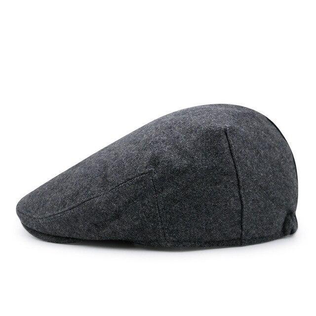 Casquette Plate En Laine Homme