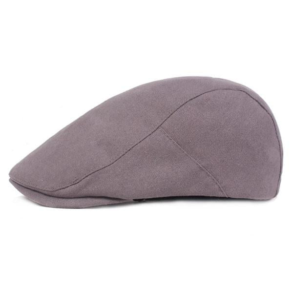 casquette plate en lin pour homme
