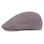 casquette plate en lin pour homme