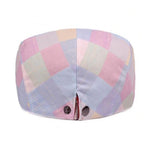 Casquette Béret Femme à Carreaux