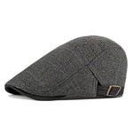 Casquette Plate Grise