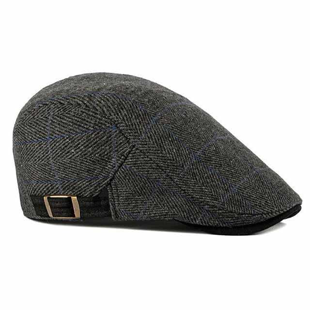 Casquette Grise Plate