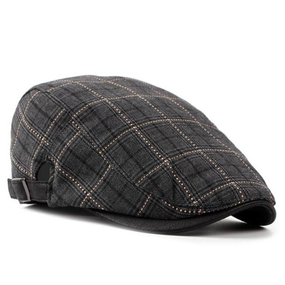 Casquette Plate Grise Pour Homme