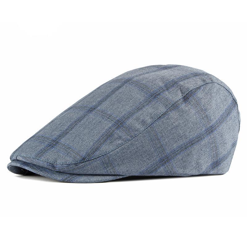 Casquette Plate Homme Bleu
