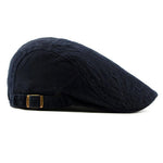 Casquette Plate Bleu Marine Homme