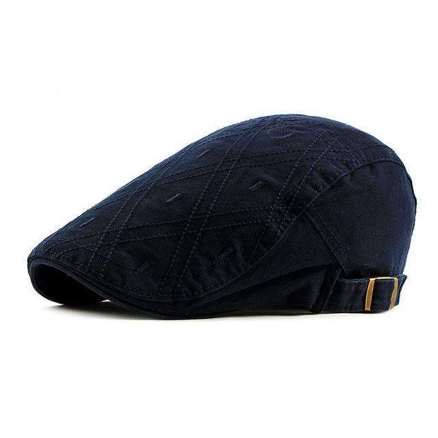 Casquette Plate Homme Bleu Marine