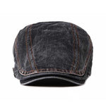 Casquette Plate en Jean Pour Homme