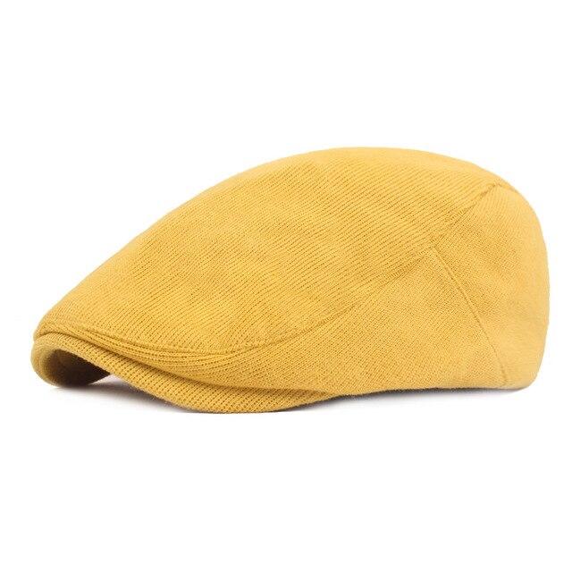 Casquette Plate Jaune
