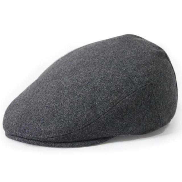Casquette Plate Laine Homme