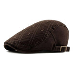 Casquette Plate Marron