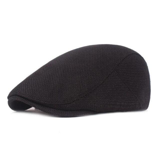 Casquette Plate Noire