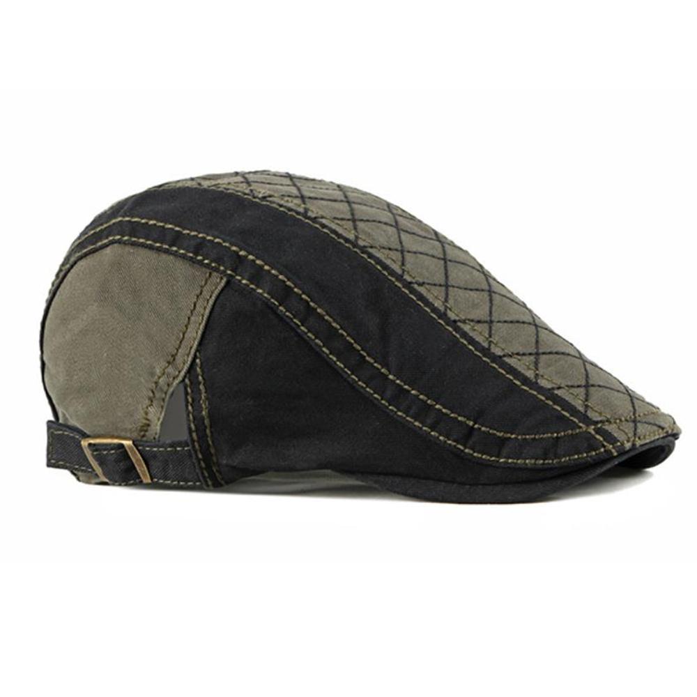 Casquette Plate en Patchwork