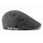 Casquette Plate Gris Foncé
