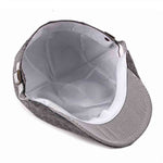 Casquette Plate Homme Gris Foncé
