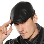 Casquette En Simili Cuir Homme