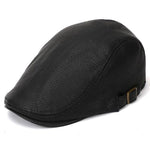 Casquette Plate Simili Cuir