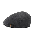 Casquette Béret Gris Foncé Tweed
