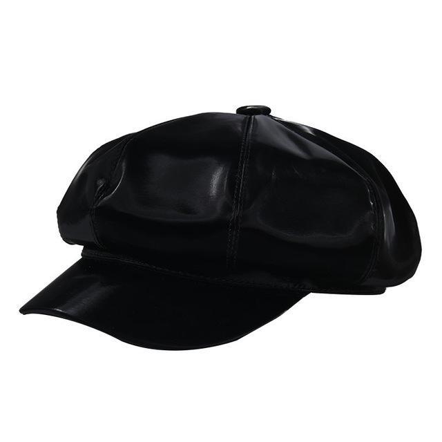 Casquette Simili Cuir Femme