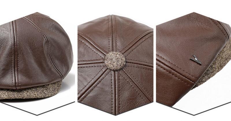 Casquette Simili Cuir Gavroche