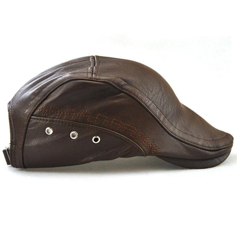 Casquette Homme Simili Cuir