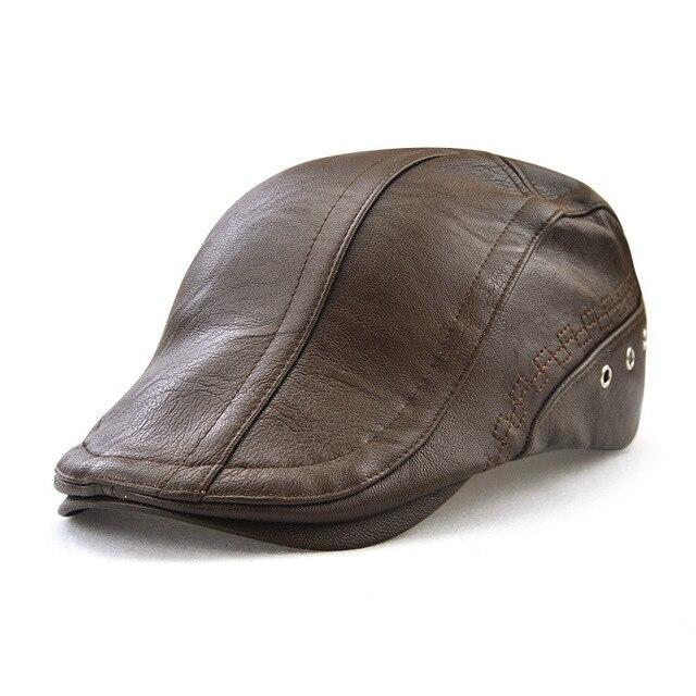 Casquette Simili Cuir Homme
