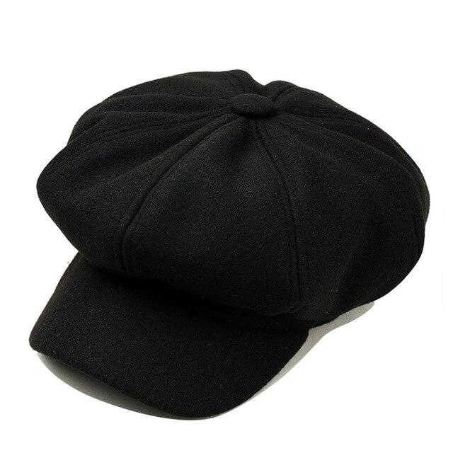 Casquette Style Gavroche Noire