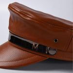 Casquette Marin Style Cuir