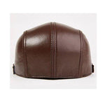 Casquette en Cuir Vintage