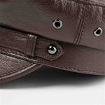 Casquette Gavroche Marron Cuir