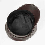 Casquette de Marin Cuir Marron
