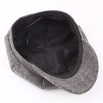 Casquette Gavroche en Tweed Gris
